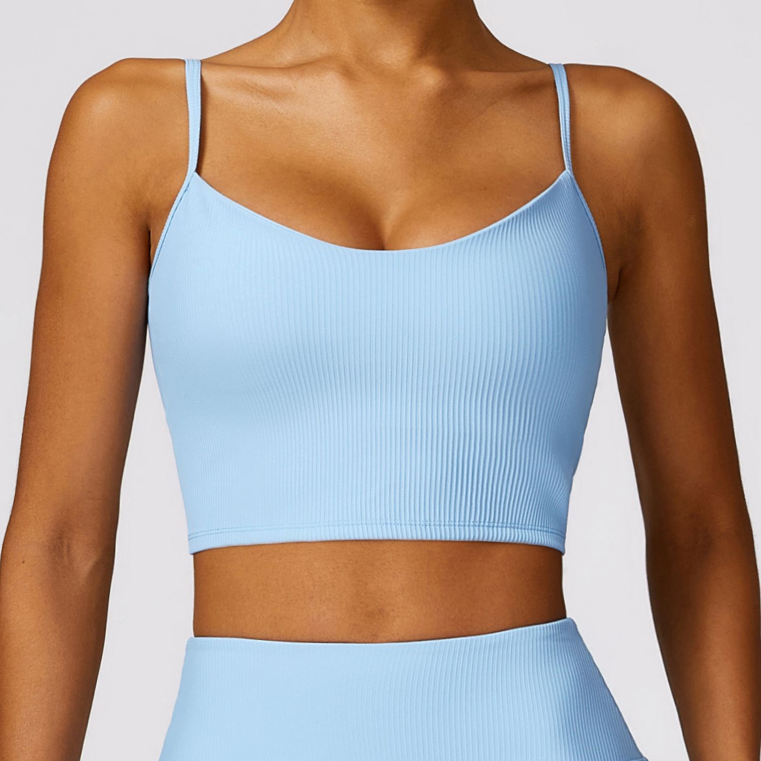 Strips Quick-Drying Sports Bra