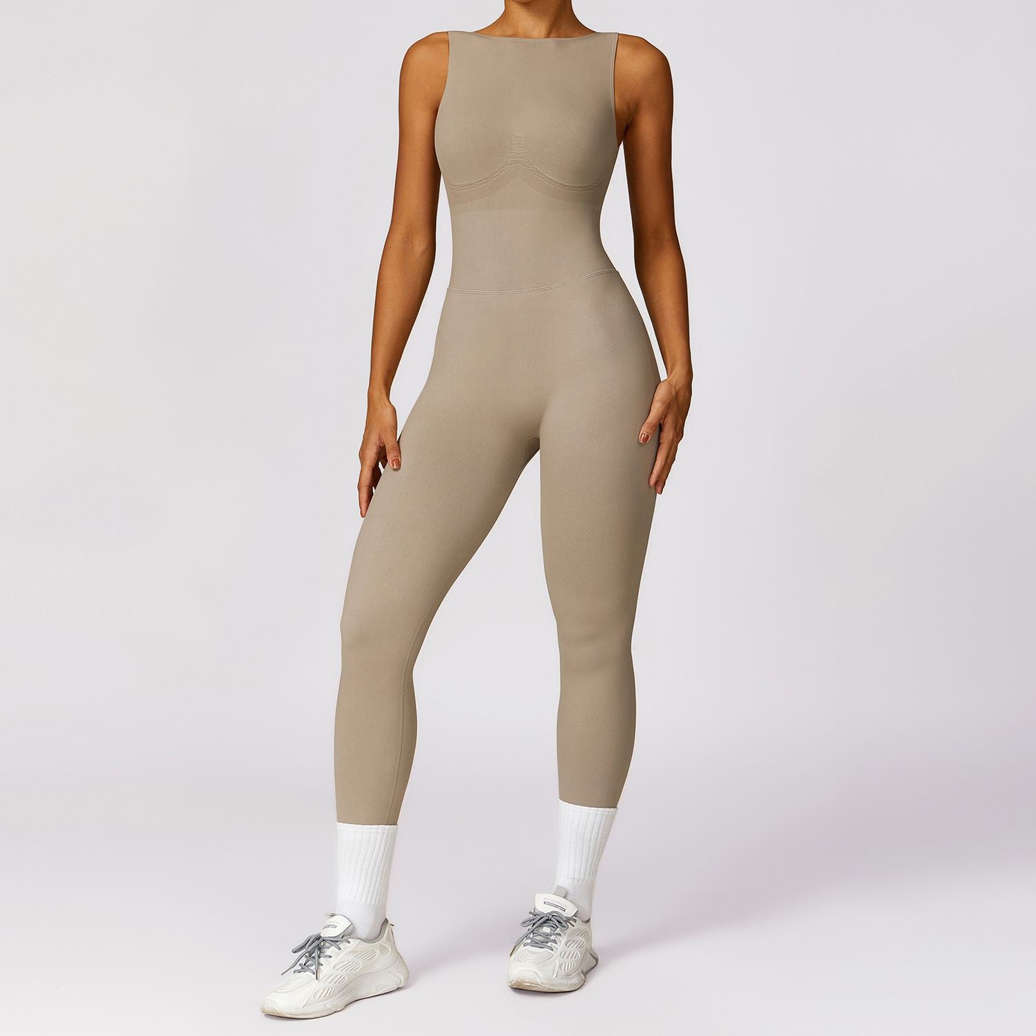 V Back Butt Lifting Jumpsuit