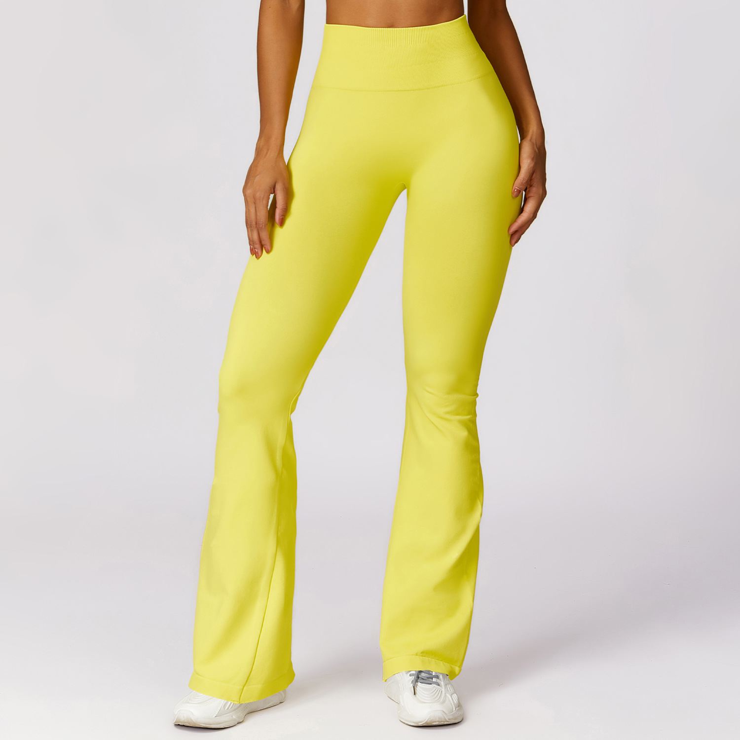 Hight-Waist Seamless Flare Leggings