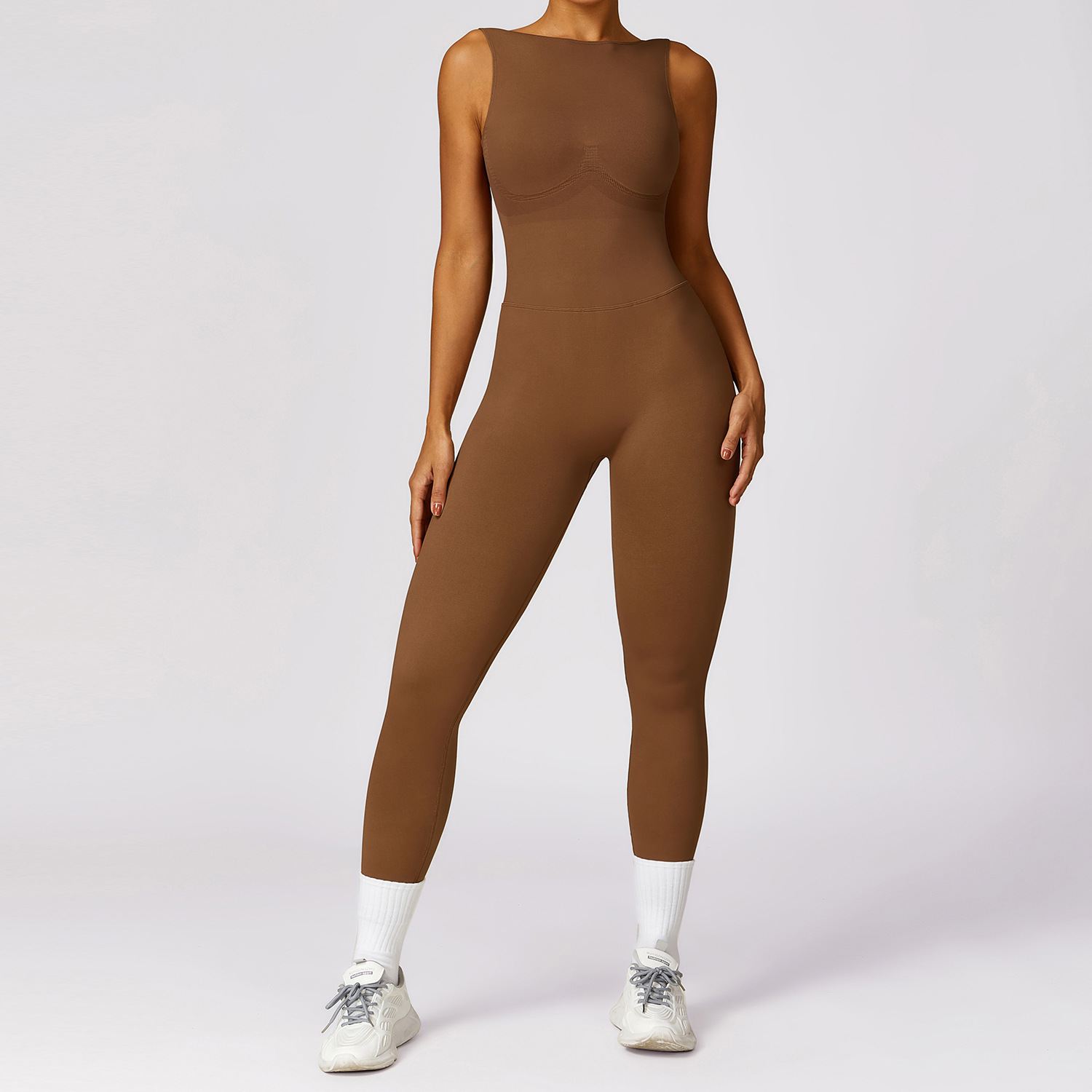 V Back Butt Lifting Jumpsuit