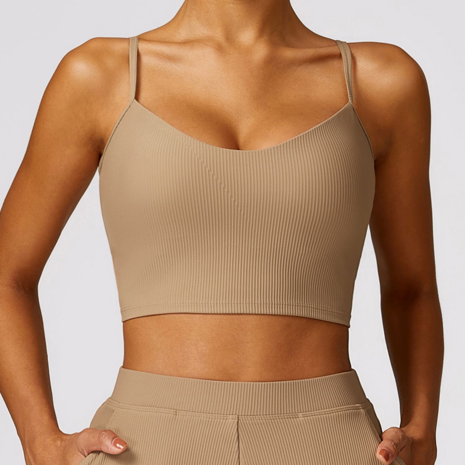 Strips Quick-Drying Sports Bra