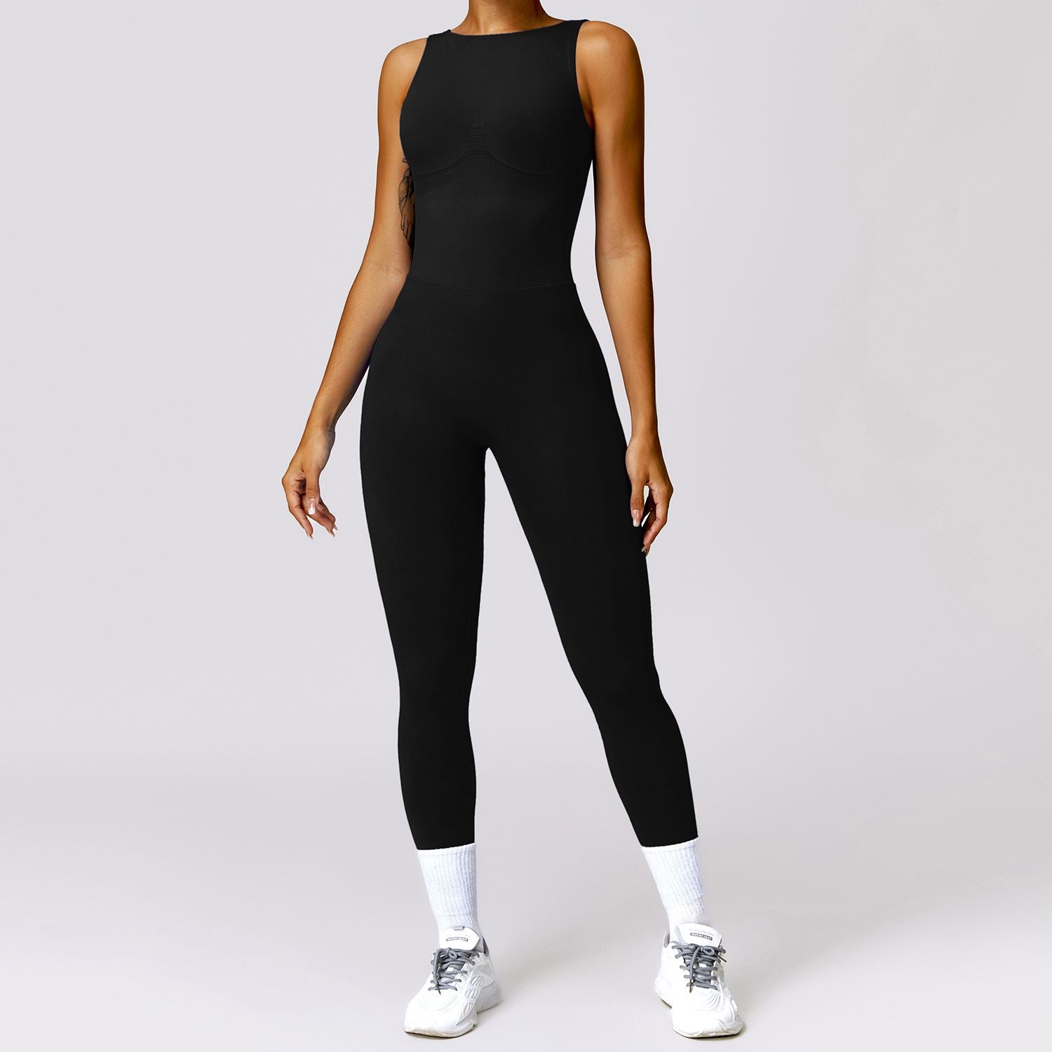 V Back Butt Lifting Jumpsuit