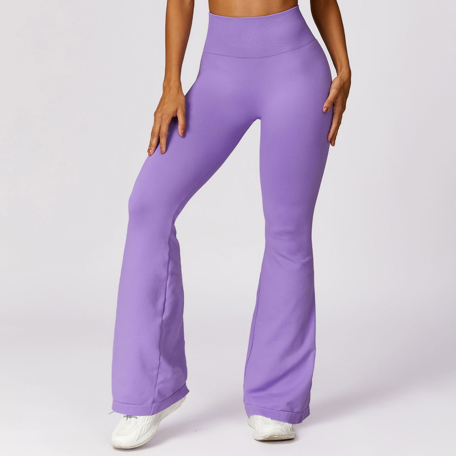 Hight-Waist Seamless Flare Leggings