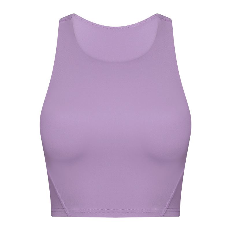 Round Neck Padded Sports Bra