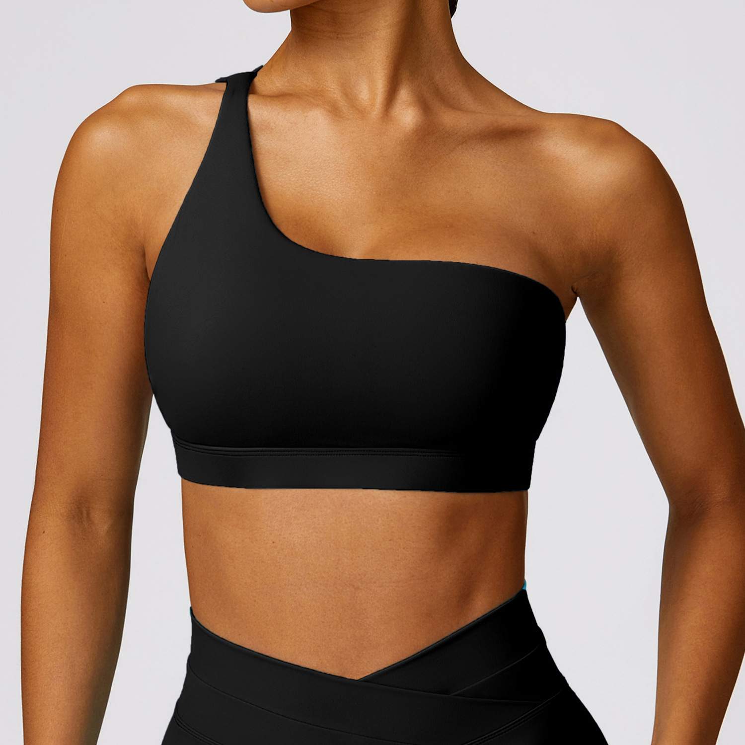 One Shoulder Quick Drying Sports Bra