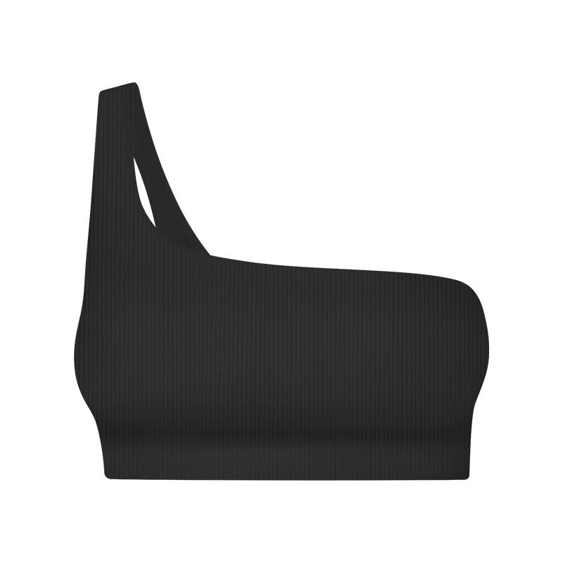 Ribbed Single Strap Sports Bra